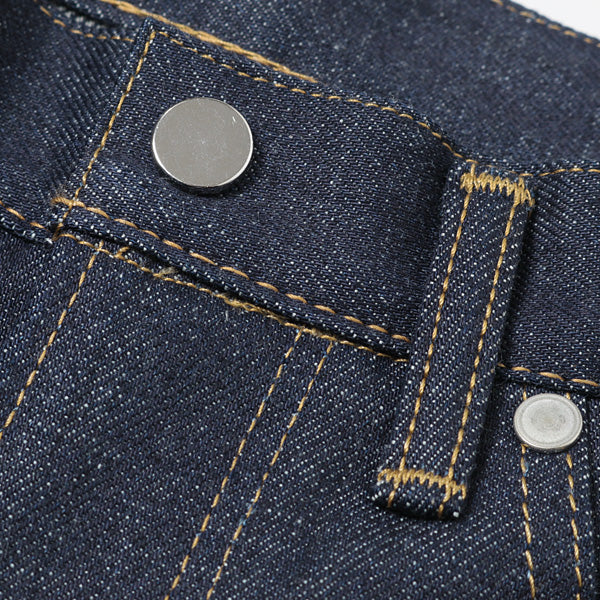 STRAIGHT 5POCKETS 14.5ozORGANIC SELVEDGE DENIM RAW