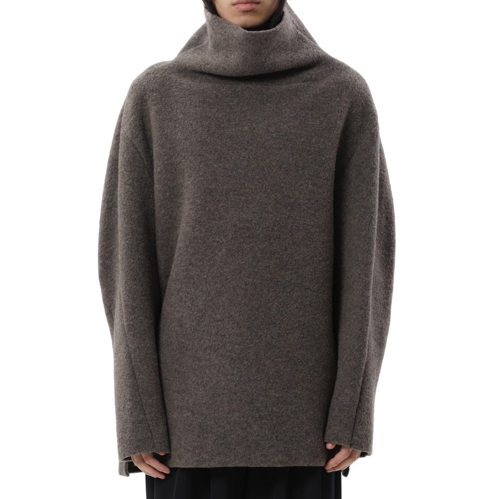 WO FLEECE BOTTLE NECK PULLOVER