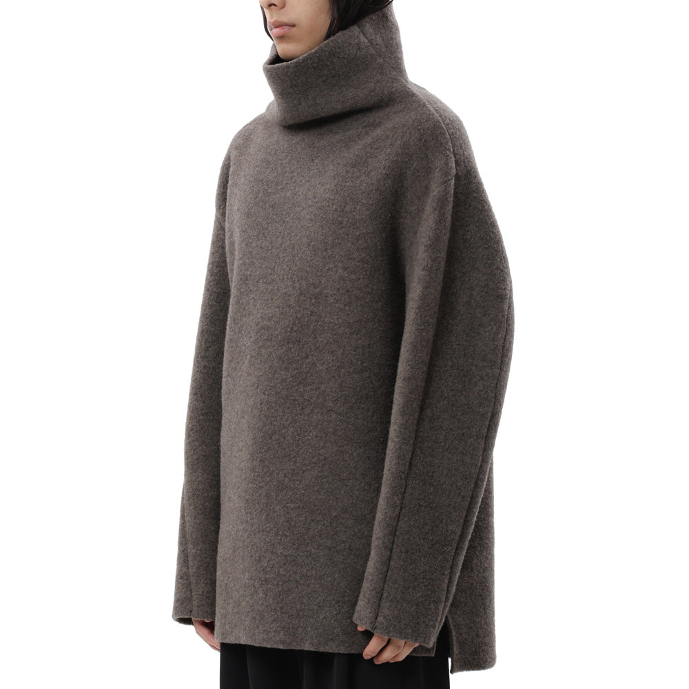 WO FLEECE BOTTLE NECK PULLOVER