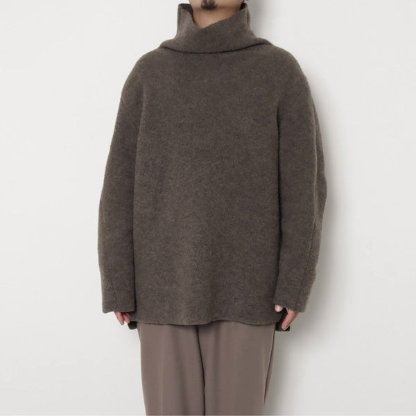 WO FLEECE BOTTLE NECK PULLOVER