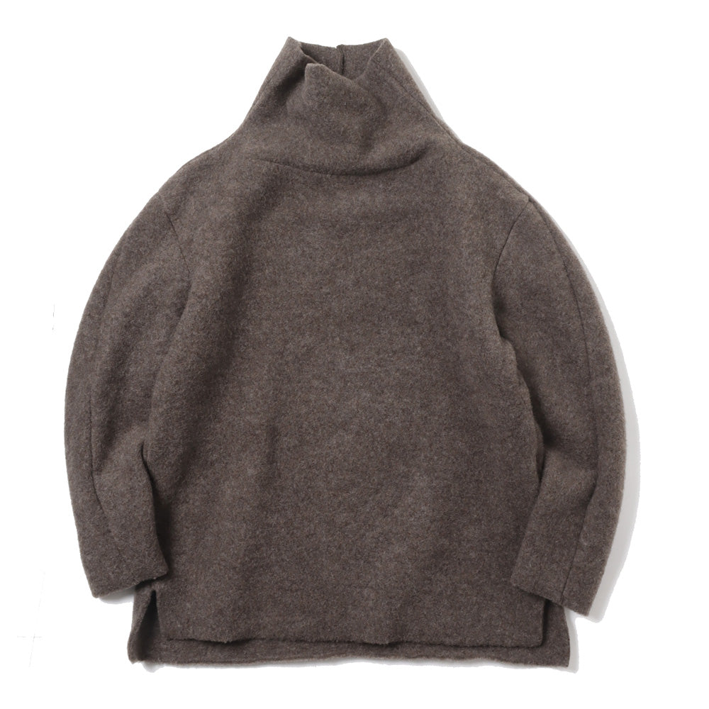 WO FLEECE BOTTLE NECK PULLOVER